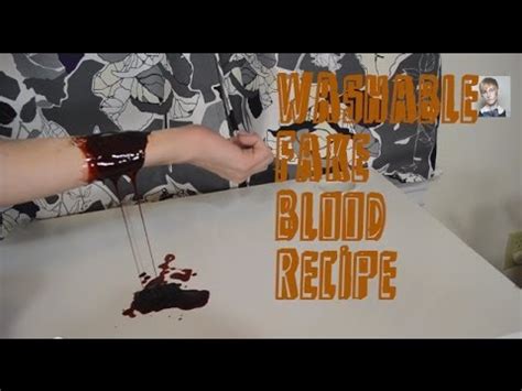 basic fake blood for clothes|how to make vampire blood.